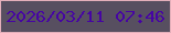 文字の大きさ：4、枠の色：e3afba、背景の色：574f60、文字の色：4605a3 無料ブログパーツのブログ時計
