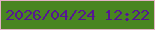 文字の大きさ：3、枠の色：e3b2c6、背景の色：498521、文字の色：561693 無料ブログパーツのブログ時計