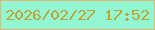 文字の大きさ：3、枠の色：e3b674、背景の色：92f6d3、文字の色：c0a334 無料ブログパーツのブログ時計