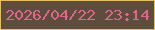 文字の大きさ：3、枠の色：e3be64、背景の色：5e4c3c、文字の色：dd678d 無料ブログパーツのブログ時計