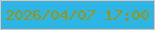 文字の大きさ：3、枠の色：e3c1b8、背景の色：2db5e6、文字の色：9b9512 無料ブログパーツのブログ時計