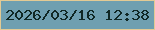文字の大きさ：5、枠の色：e3ca94、背景の色：6f9fb0、文字の色：102825 無料ブログパーツのブログ時計
