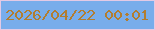 文字の大きさ：1、枠の色：e3cae5、背景の色：78adeb、文字の色：b27d30 無料ブログパーツのブログ時計