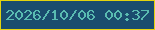 文字の大きさ：4、枠の色：e3d30f、背景の色：1a4c6e、文字の色：5abbb1 無料ブログパーツのブログ時計