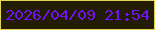 文字の大きさ：5、枠の色：e3d554、背景の色：221d00、文字の色：7311f5 無料ブログパーツのブログ時計