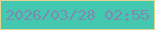 文字の大きさ：1、枠の色：e3d692、背景の色：45c8b0、文字の色：8189b0 無料ブログパーツのブログ時計
