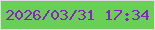 文字の大きさ：2、枠の色：e3d9ec、背景の色：6bce56、文字の色：8b20cb 無料ブログパーツのブログ時計