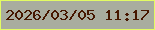 文字の大きさ：1、枠の色：e3fc63、背景の色：a9ad9f、文字の色：461700 無料ブログパーツのブログ時計