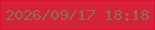 文字の大きさ：2、枠の色：e40a37、背景の色：d42238、文字の色：8c6b58 無料ブログパーツのブログ時計