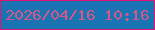 文字の大きさ：3、枠の色：e41174、背景の色：1a74b3、文字の色：d15889 無料ブログパーツのブログ時計