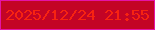 文字の大きさ：5、枠の色：e413a6、背景の色：c30425、文字の色：f72311 無料ブログパーツのブログ時計