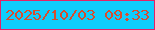 文字の大きさ：5、枠の色：e42266、背景の色：0fcdfc、文字の色：d74d2e 無料ブログパーツのブログ時計