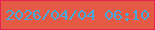 文字の大きさ：4、枠の色：e42352、背景の色：e45a45、文字の色：46a9dc 無料ブログパーツのブログ時計