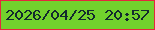 文字の大きさ：4、枠の色：e4273d、背景の色：72d12d、文字の色：122a2e 無料ブログパーツのブログ時計