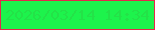 文字の大きさ：1、枠の色：e4284b、背景の色：1df34c、文字の色：24e248 無料ブログパーツのブログ時計