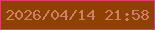 文字の大きさ：4、枠の色：e43a6f、背景の色：8f4003、文字の色：ce7f65 無料ブログパーツのブログ時計