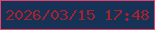 文字の大きさ：4、枠の色：e4436d、背景の色：173257、文字の色：a5232c 無料ブログパーツのブログ時計