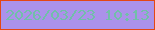 文字の大きさ：2、枠の色：e44714、背景の色：ab92ea、文字の色：71bfa9 無料ブログパーツのブログ時計
