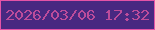 文字の大きさ：1、枠の色：e453a7、背景の色：482881、文字の色：bc4c9b 無料ブログパーツのブログ時計