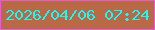 文字の大きさ：5、枠の色：e45ccd、背景の色：ba6946、文字の色：18f8f6 無料ブログパーツのブログ時計