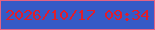 文字の大きさ：3、枠の色：e46283、背景の色：365ac6、文字の色：e01d2c 無料ブログパーツのブログ時計
