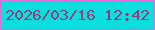 文字の大きさ：4、枠の色：e46bd5、背景の色：08dfde、文字の色：89417e 無料ブログパーツのブログ時計
