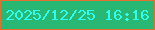 文字の大きさ：2、枠の色：e47030、背景の色：28b874、文字の色：2ffded 無料ブログパーツのブログ時計