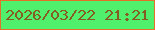 文字の大きさ：5、枠の色：e4712a、背景の色：50f06c、文字の色：865c25 無料ブログパーツのブログ時計