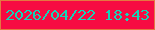 文字の大きさ：3、枠の色：e47741、背景の色：f70b42、文字の色：12d5b8 無料ブログパーツのブログ時計