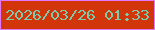 文字の大きさ：3、枠の色：e477f7、背景の色：d23509、文字の色：7ec9a9 無料ブログパーツのブログ時計