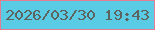 文字の大きさ：5、枠の色：e47d92、背景の色：5acbe5、文字の色：5d6460 無料ブログパーツのブログ時計