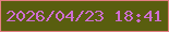 文字の大きさ：5、枠の色：e47f83、背景の色：595e0f、文字の色：cf6ed2 無料ブログパーツのブログ時計