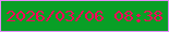 文字の大きさ：4、枠の色：e48cfa、背景の色：099f26、文字の色：f9035a 無料ブログパーツのブログ時計
