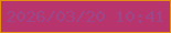 文字の大きさ：1、枠の色：e48f11、背景の色：b8346d、文字の色：9b478a 無料ブログパーツのブログ時計