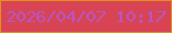 文字の大きさ：3、枠の色：e48f1c、背景の色：d84453、文字の色：b855c7 無料ブログパーツのブログ時計