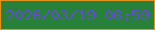 文字の大きさ：1、枠の色：e4931a、背景の色：278139、文字の色：624ecf 無料ブログパーツのブログ時計