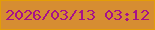 文字の大きさ：1、枠の色：e49d06、背景の色：d68d32、文字の色：a71289 無料ブログパーツのブログ時計