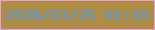 文字の大きさ：1、枠の色：e4a2e1、背景の色：af8e44、文字の色：529bec 無料ブログパーツのブログ時計