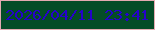 文字の大きさ：3、枠の色：e4aab1、背景の色：044c27、文字の色：2601cc 無料ブログパーツのブログ時計