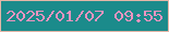 文字の大きさ：5、枠の色：e4b6a7、背景の色：1b8b8b、文字の色：ee94c0 無料ブログパーツのブログ時計