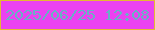 文字の大きさ：5、枠の色：e4b932、背景の色：eb42f1、文字の色：68b1c5 無料ブログパーツのブログ時計
