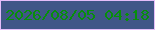 文字の大きさ：1、枠の色：e4bdf9、背景の色：405687、文字の色：078f0b 無料ブログパーツのブログ時計
