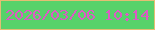 文字の大きさ：3、枠の色：e4be73、背景の色：57d26a、文字の色：dd5ac5 無料ブログパーツのブログ時計