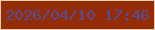 文字の大きさ：4、枠の色：e4ceaf、背景の色：952c08、文字の色：544e99 無料ブログパーツのブログ時計