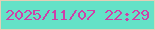 文字の大きさ：3、枠の色：e4cfb6、背景の色：64e2c7、文字の色：ce40a8 無料ブログパーツのブログ時計