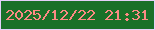 文字の大きさ：5、枠の色：e4d0f9、背景の色：197028、文字の色：fc8a84 無料ブログパーツのブログ時計