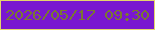 文字の大きさ：1、枠の色：e4d56c、背景の色：7917d0、文字の色：7a7830 無料ブログパーツのブログ時計
