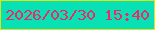 文字の大きさ：5、枠の色：e4e30b、背景の色：08e1b5、文字の色：eb2964 無料ブログパーツのブログ時計