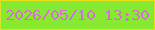 文字の大きさ：1、枠の色：e4e415、背景の色：89e92e、文字の色：d072d6 無料ブログパーツのブログ時計