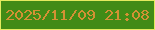 文字の大きさ：4、枠の色：e4ea5e、背景の色：418b16、文字の色：d39134 無料ブログパーツのブログ時計